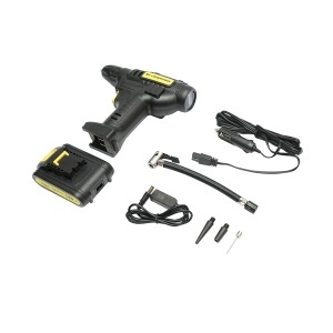 Compresor aer auto umflat roti portabil digital 12V/120W, 150 PSI, iluminare LED, baterie Li-ion 2000mAh Breckner Germany