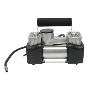 Compresor aer umflat roti 12V, 150PSI, 85l/min, 2 cilindrii, cablu 3m pentru priza bricheta auto - Img 3