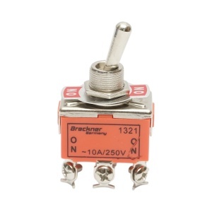 Comutator 2 pozitii ON-ON 220V, 10A Breckner Germany - Img 1