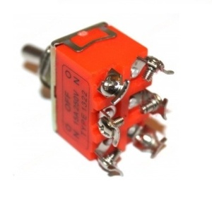 Comutator dublu 15A 250V (6 papuci) - Img 3