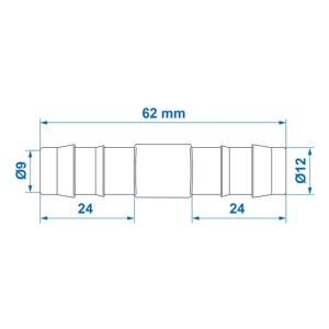 Conector drept apa 12mm 2 buc - Img 4