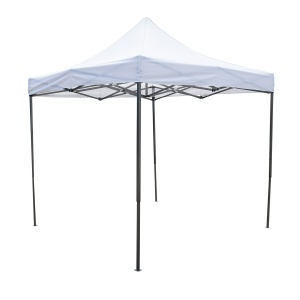 Cort pavilion pliabil 2.5x2.5m alb impermeabil, inaltime reglabila, cadru metalic Breckner Germany - Img 3