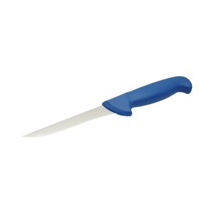 Cutit dezosat ingust profesional 13cm, lama otel 5Cr15MoV, maner Nylon albastru Breckner Germany - Img 2