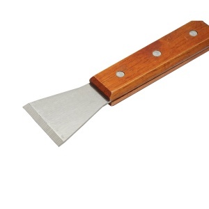 Dalta apicola din inox tip L cu maner din lemn 200x45mm - Img 4