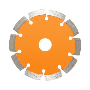 Disc diamantat segmentat 125x22.23mm, segment 10mm pentru caramida, beton, zidarie, boltari, piatra Breckner Germany - Img 2