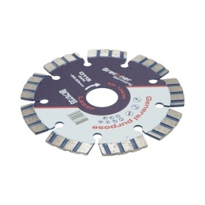 Disc diamantat turbo segmentat 115x22.23mm, segment 10mm pentru beton armat, piatra dura, pavele Breckner Germany - Img 3