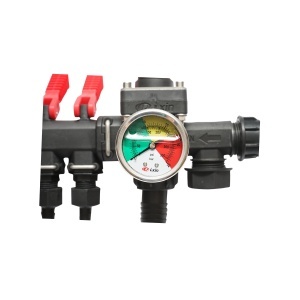 Distribuitor cu 4 cai si manometru cu glicerina pentru erbicidator (compatibil model polonez) - Img 5