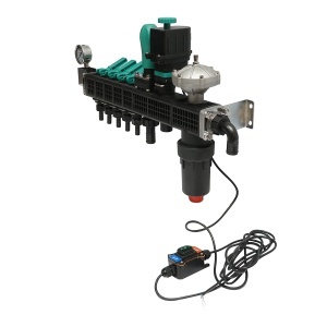Distribuitor erbicidator cu 5 cai, filtru, supapa electrica si manometru cu glicerina 25 bar - Img 2