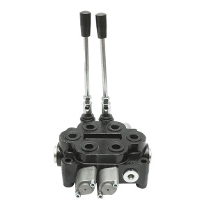 Distribuitor hidraulic cu 2 manete 150 Bar, debit 80L/min M22x1.5mm pentru Tractor Forestier si Graifer - Img 6