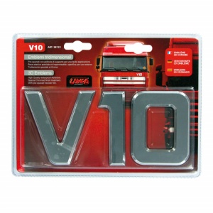 Emblema 3D cromata V10-92x210 mm - Img 2