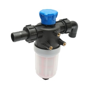 Filtru erbicidator transparent cu 2 site si valva autocuratare, racord 32mm - Img 4