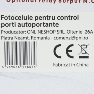 Fotocelule PNI CEL130, 1.92KHz, 12-24V, pentru porti autoportante, IP55, negru, 2 bucati - Img 8