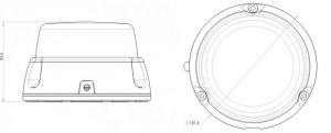 Girofar LED cu suport magnetic 12-24V WAS - Img 5