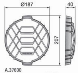 Grila proiector , fi183 HO2 37600 Wesem - Img 2