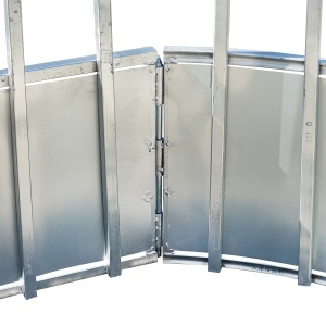 Iesle hranire animale ovala pentru baloti fan cu 22 locuri 3.4x1.7x1m - Img 3