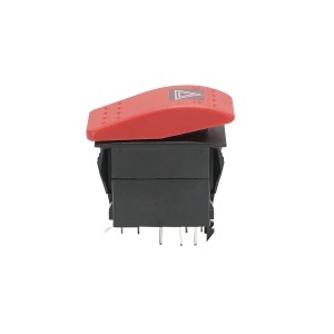 Intrerupator avarii 12V, 6 pini JCB 3CX, 4CX cod OEM 701/60003, 115/B50015 - Img 4