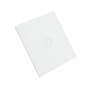 Intrerupator simplu cu touch PNI SH101 din sticla, alb cu LED indicator - Img 4