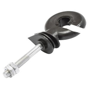 Izolator inelar premium cu filet 5.9mm 90x35mm si piulita gard electric Breckner Germany - Img 3