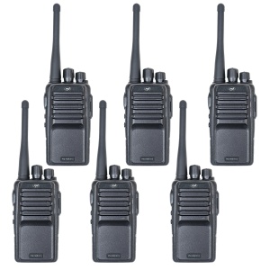 Kit 6 statii radio portabile PNI PMR R15 0.5W, 16 canale programabile, 16 PMR si tonuri 50 CTCSS si 104 DCS, ASQ, TOT, monitor, programabila, acumulator 1200mAh