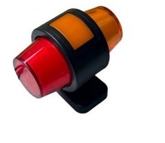 Lampa alungita 3 pozitii neon 12-24V roșu-portocaliu-portocaliu