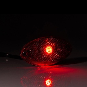 Lampa gabarit 102x45 cu LED, rosie, Fristom - Img 4