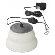 Lampa LED cu suspendare pliabila silicon alb FI 15cm 16 LED-uri