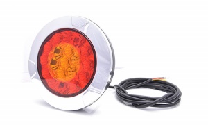Lampa led rosie ROTUNDA 3 FUNCTII LUMINOASE fi 25 cm WAS - Img 4