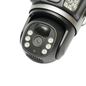 Lampa solara LED iluminat stradal 400W cu camera supraveghere duala 6MP Wi-Fi, panou solar 30W, baterie LiFePO4 20000mAh, PTZ 360, night vision, detectie PIR Ai, aplicatie V380 Pro - Img 14
