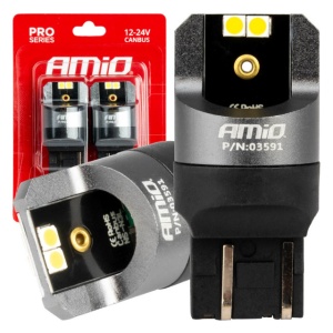 LED CANBUS PRO 7443 W21/5W 4x3030 SMD ALB 12/24V AMIO