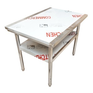Masa de lucru apicola din inox 1000x700x800mm cu raft - Img 3