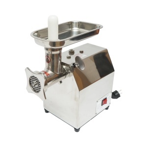 Masina de tocat carne electrica inox + otel 1200W, 220V, capacitate 100 kg/h, adaptor carnati, 1 sita si 1 cutit incluse 340x185x365mm - Img 5