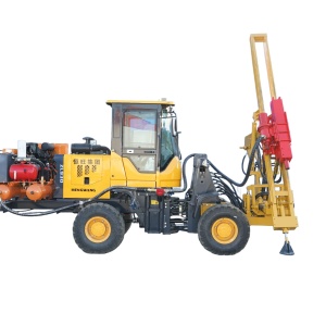 Masina pentru batut si infiletat stalpi, 55 kw hidraulic, cu compresor - Img 5