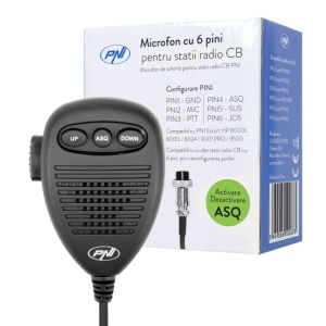 Microfon cu 6 pini pentru statii radio PNI Escort HP 8000L/8001L/8024/9001 PRO/9500/8900 - Img 6