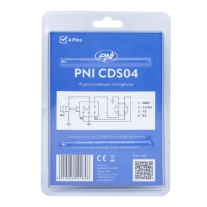Microfon PNI CDS04 tip condenser cu 4 pini pentru statie radio CB - Img 7