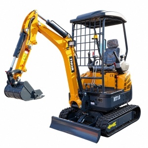 Mini excavator 1.8T pe senile cu semicabina, motor diesel Laidong 25CP, adancime sapare 2050mm, 3 cupe incluse 170/440/780mm THOR - Img 2