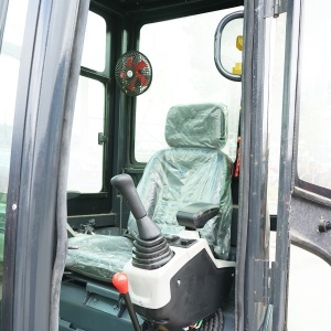 Mini excavator 2T cu cabina, motor diesel 25CP (18.4KW), adancime sapare 2120mm, capacitate ridicare 350Kg, 2 cupe incluse 400/770mm THOR - Img 7