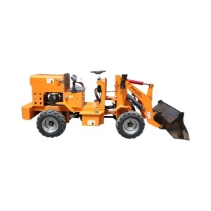 Mini incarcator frontal articulat 4x4, motor diesel 32CP, capacitate ridicare 500kg, latime cupa 1000mm Breckner Germany - Img 4