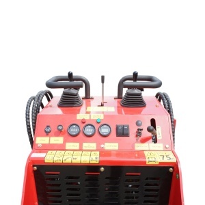 Mini incarcator frontal pe senile, motor benzina 23CP, 739cc, capacitate ridicare 350kg, volum cupa 0.15m3 THOR - Img 6