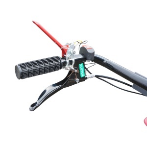Motocultor 7.5CP cu freza 100cm, plug, rarita, motor benzina 4 timpi 212cc OHV, viteze 2+1, transmisie pinioane, roti 4.00-8 Breckner Germany - Img 11