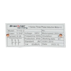 Motor electric trifazat 4KW, 380V cu bobinaj din cupru si carcasa de aluminiu IP44 - Img 5