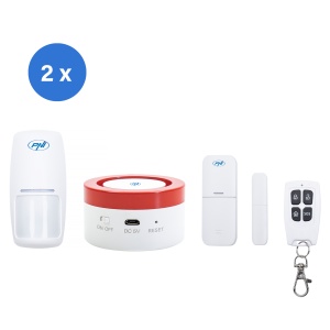 Pachet 2 bucati sistem de alarma wireless PNI Safe House PG600LR conectare wireless, alarma antiefractie, alarma fara fir, alerta inteligenta prin aplicatia Tuya Smart - Img 13