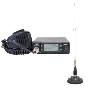 Pachet Statie radio CB PNI Escort HP 9700 USB si Antena CB PNI ML100 cu baza magnetica - Img 8