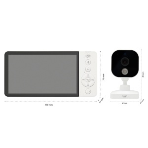 Pachet Video Baby Monitor PNI BM500 ecran 5 inch wireless 2.4 GHz si Sticky Pad Drapel inclus - Img 11