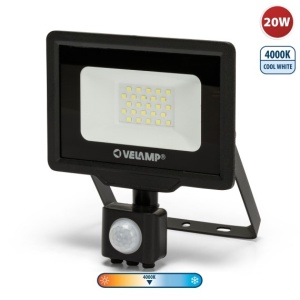 PADLIGHT5: Proiector LED SMD 20W, IP44, negru, 4000K, cu senzor IR - Img 2