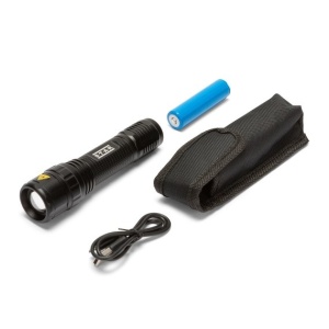PANTHER: Lanterna LED reincarcabila 10W CREE. Cu zoom, mapa, baterie si cablu USB - Img 3
