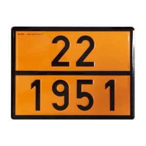 Placa ADR aluminiu - ARGON LICHID