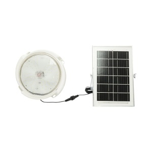 Plafoniera solara LED 150W, 6500K cu panou solar 6W, baterie LiFePO4 3600mAh, senzor miscare si telecomanda IP65 Breckner Germany - Img 2