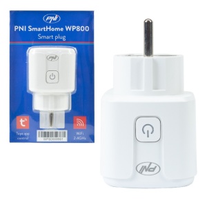 Priza inteligenta PNI SmartHome WP800 WiFi control prin internet, App Tuya Smart, compatibila cu Amazon Alexa si Google Home, masoara consumul de energie - Img 4