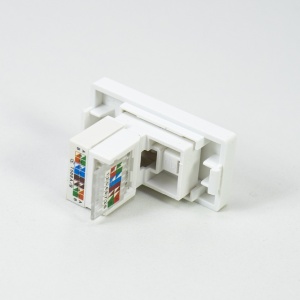 Priza internet PNI RJ45M modulara, CAT5, CAT6, montaj incastrat, alb - Img 4