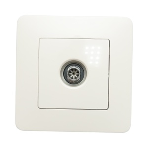 Priza TV alba incastrata PC 80x80mm - Img 2